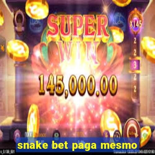 snake bet paga mesmo